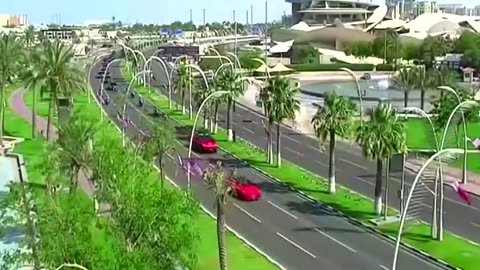A WILD WELCOME for Trump in Doha: Qatar rolls out the ULTIMATE MOTORCADE
