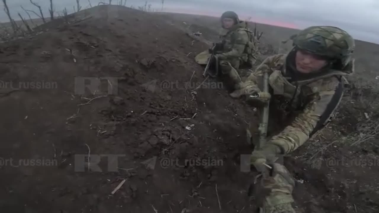 Rare footage of the assault on AFU trenches