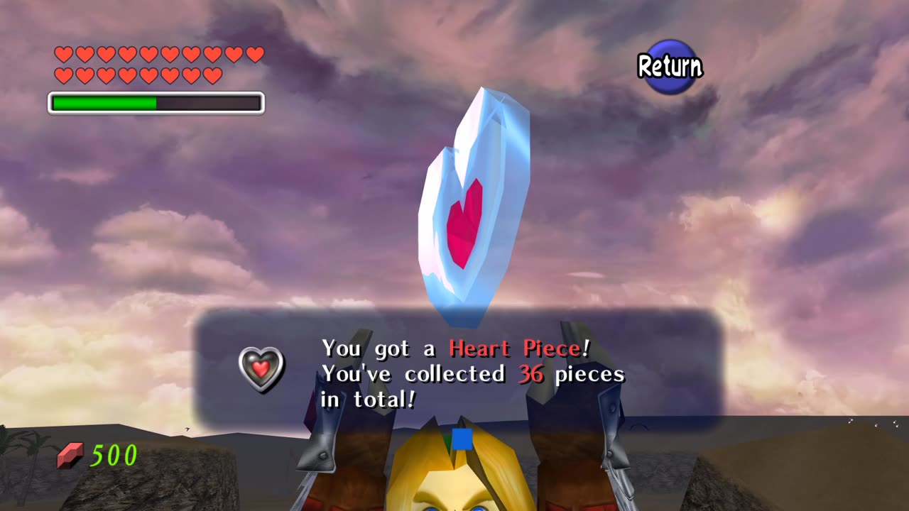 Zelda Ocarina of Time - The last heart piece