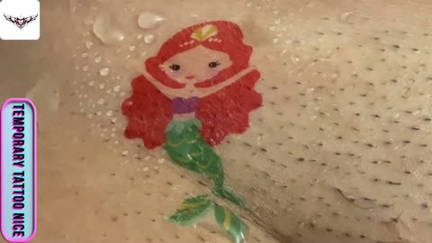 Cartoon Mermaid tattos#temporarytattoo #temporarytattoos #temporarytattosticker