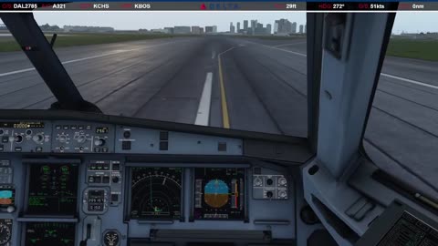 Windy Landing in Boston (KBOS)