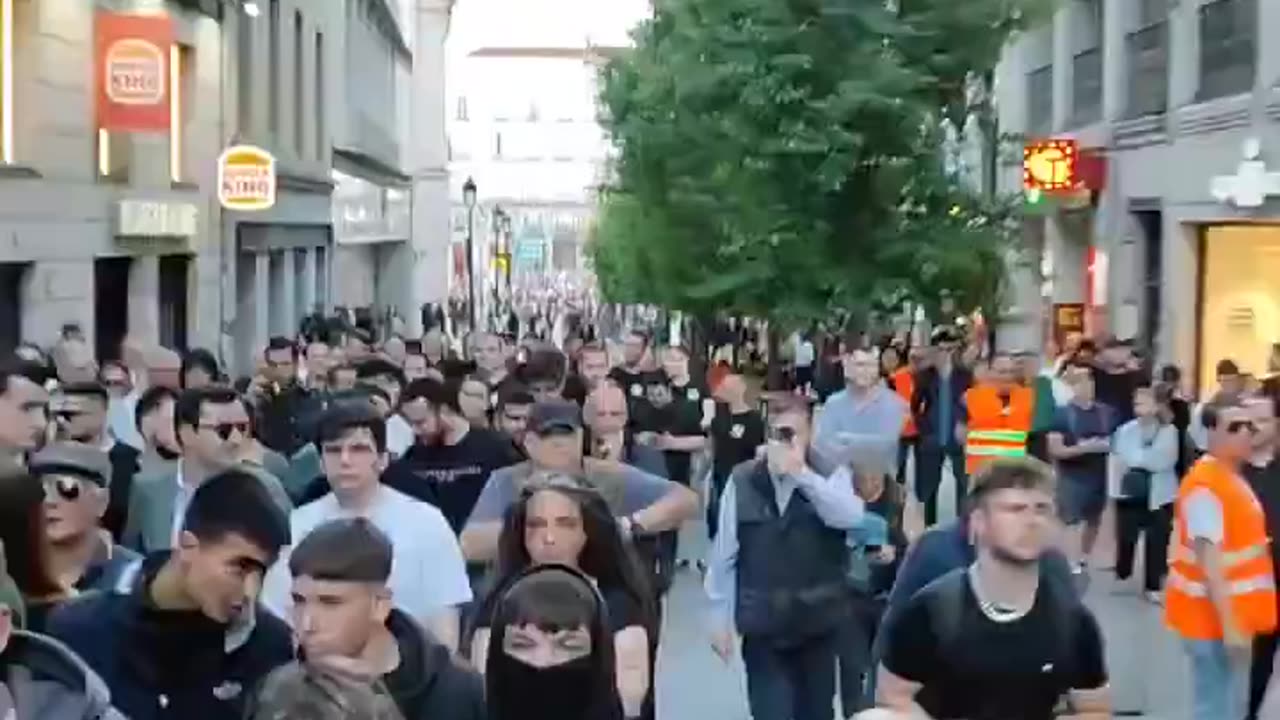 Thousands of Spanish protesters take to the streets. They want their country back!