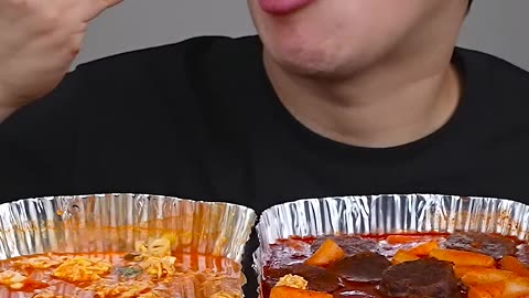 Black bean noodle & Fire noodle