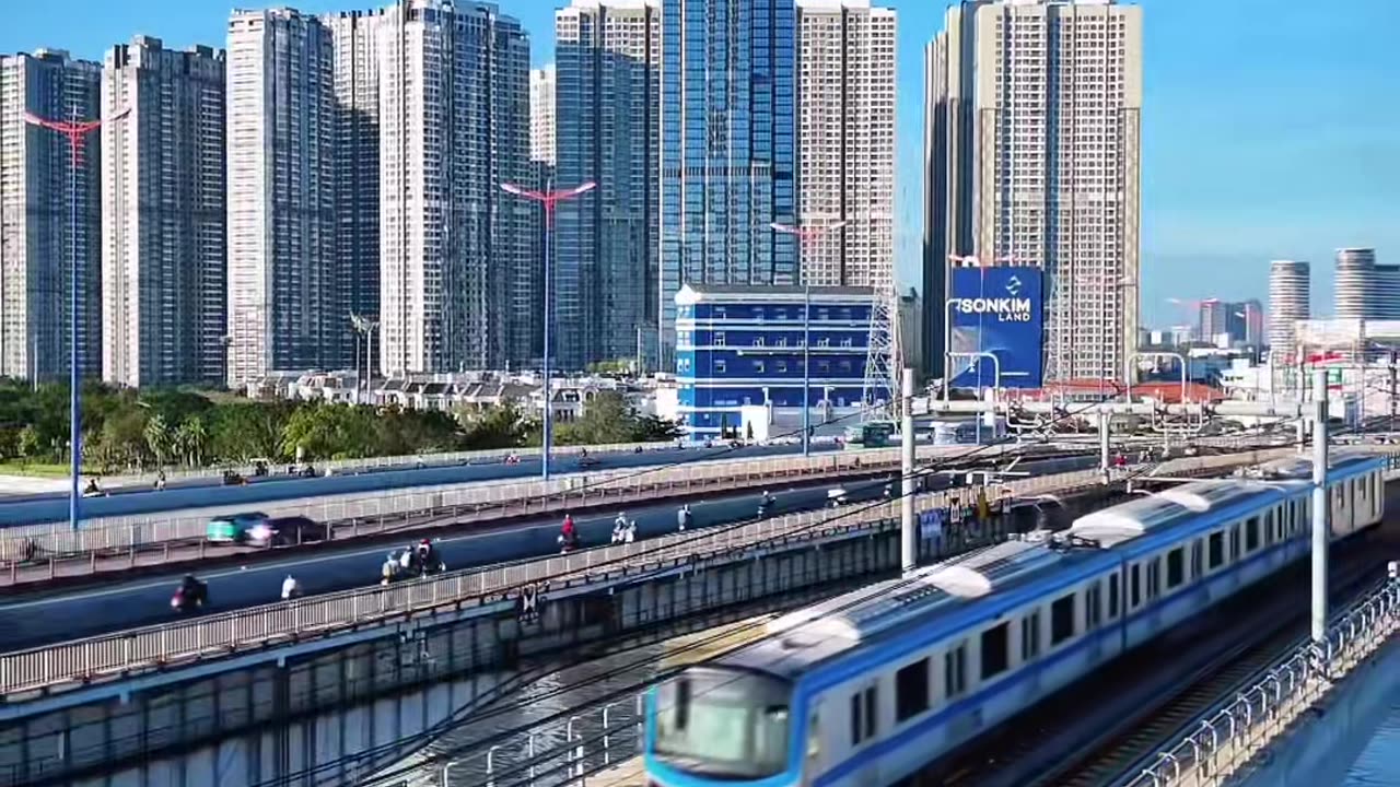 Ho Chi Minh City's first urban railway line