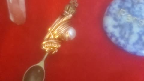 Custom Handmade Copper Wirewrap Pendant