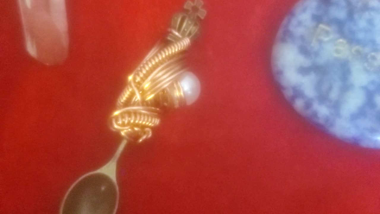 Custom Handmade Copper Wirewrap Pendant