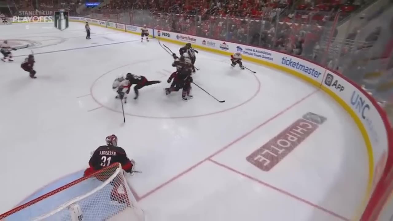 US Sports Hockey Feat. NHL Playoff Highlights Panthers vs. Hurricanes Gm 5