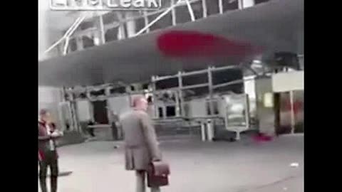 Brussels "Bombing" Leaked Aftermath Video vs. The Media's 'Blown Window' Props