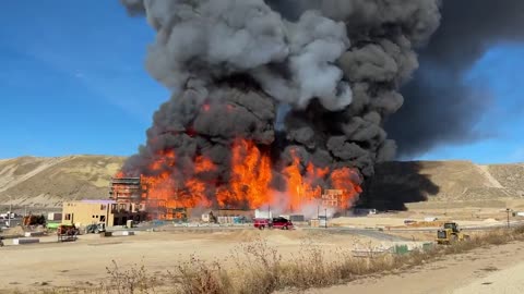 Happening Now: Crews respond to large fire near Traverse Mountain at Point of