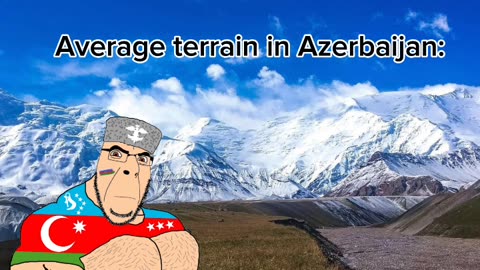 Average terrain in Azerbaijan