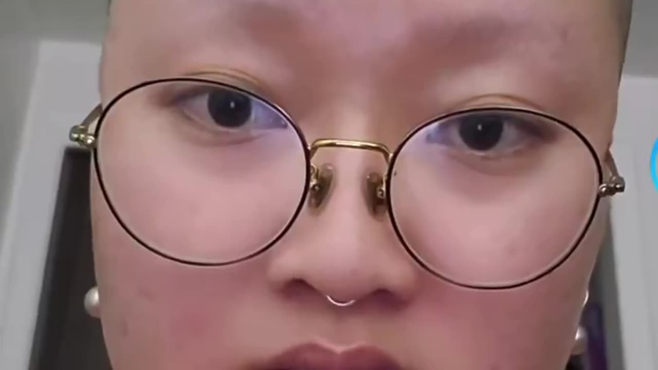 TikToker with a nose ring talking bad about yt people. as usual