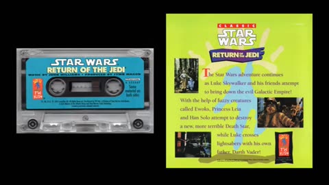 Star Wars Return of the Jedi Read-Along Story Book and Cassette from 1995 from TW Kids Time-Warner