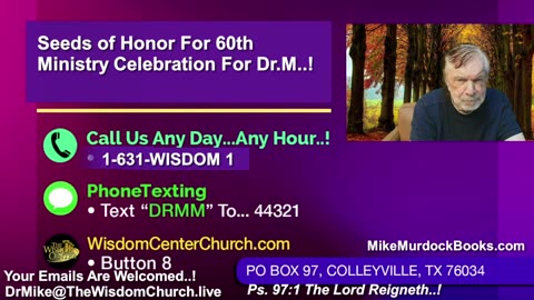Re-Air: Wisdom Moments With Mike Murdock..!!!