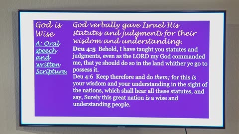 Pastor Rick teaching the attributes of God part 28 *5-21-25. God is wise part 2.