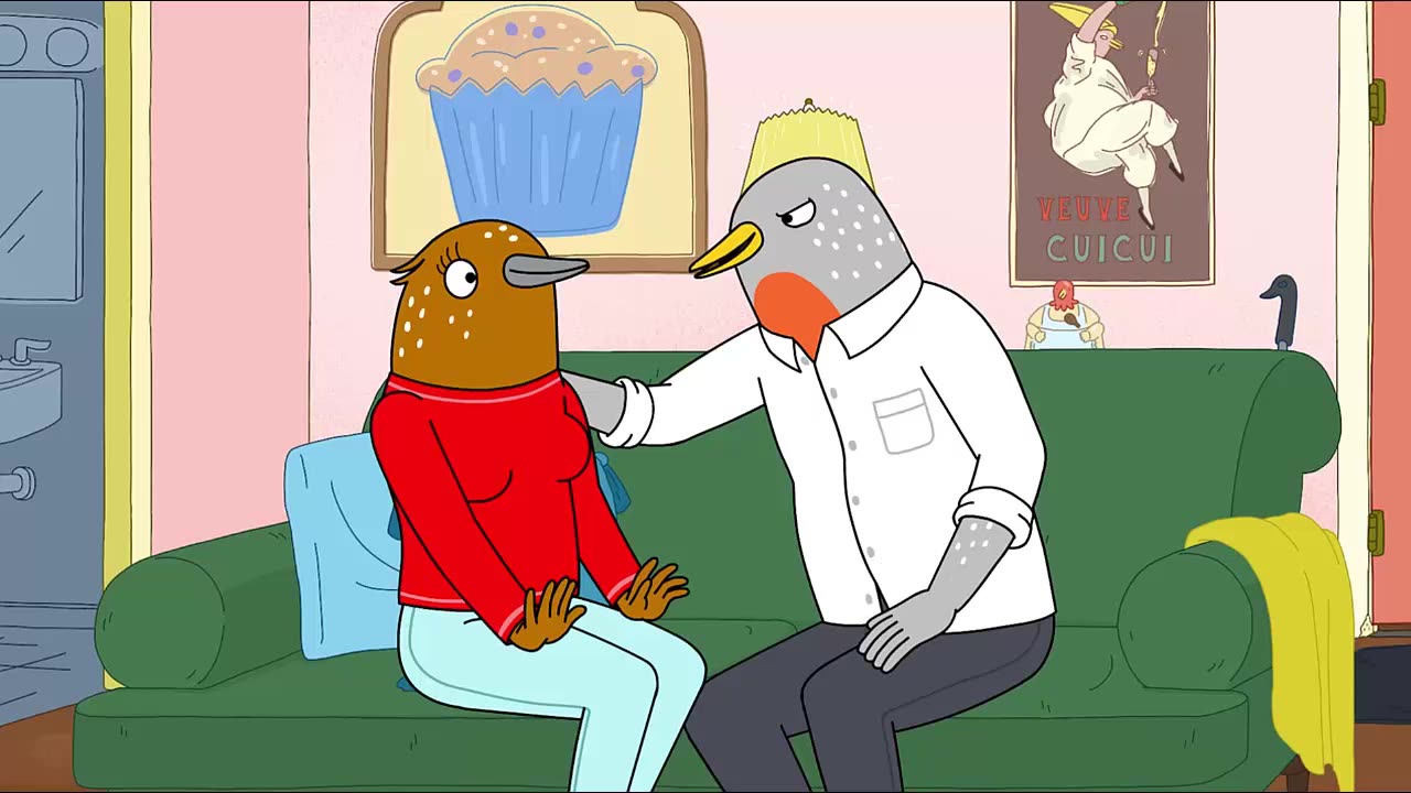 Tuca and Bertie - M/F Spanking roleplay with birds