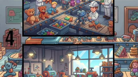 Inside the Toy Factory 🏭🧸 | Can You Spot the Differences? 👀✨