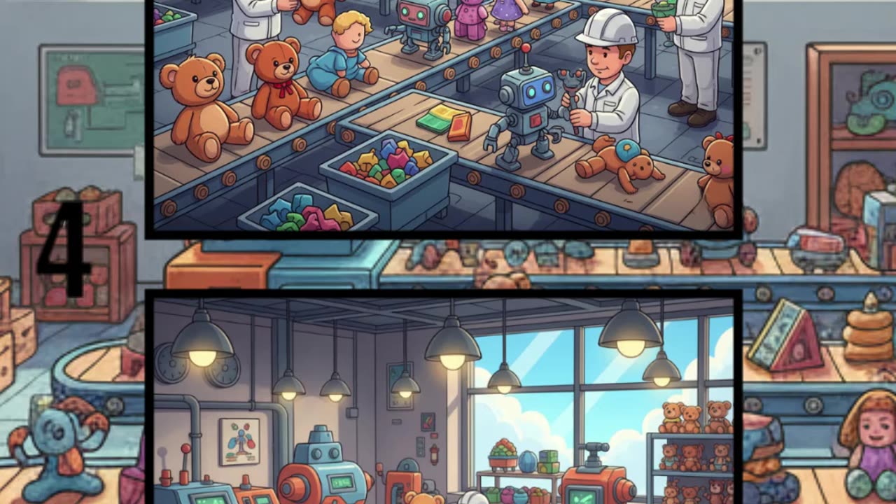 Inside the Toy Factory 🏭🧸 | Can You Spot the Differences? 👀✨