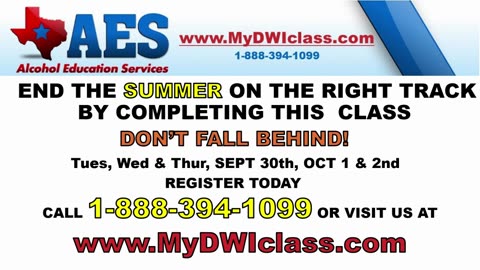 LAST SEPT FIRST OCT DWI CLASS