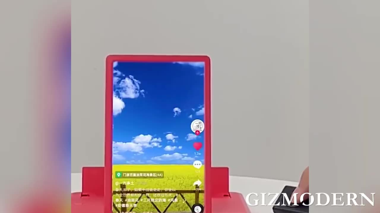 Phone Screen Magnifier, with Built-in Bluetooth Speaker, 3x to 5x Magnification, for All Smartphones