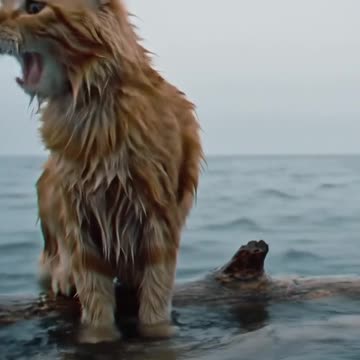 (Golden Strides: The Journey of a Silent Cat)