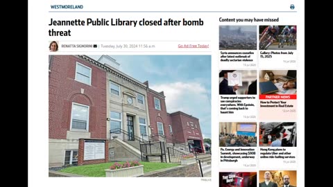 @REALTALKWITHJAKE hoax bomb threat to library