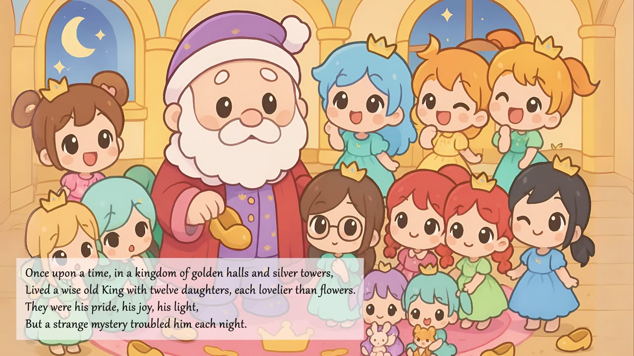12 Dancing Princesses: A Magical Tale About Honesty and Courage ✨👑💛 | Bedtime Stories