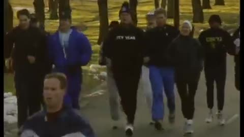 Compilation Clip of President Clinton Jogging