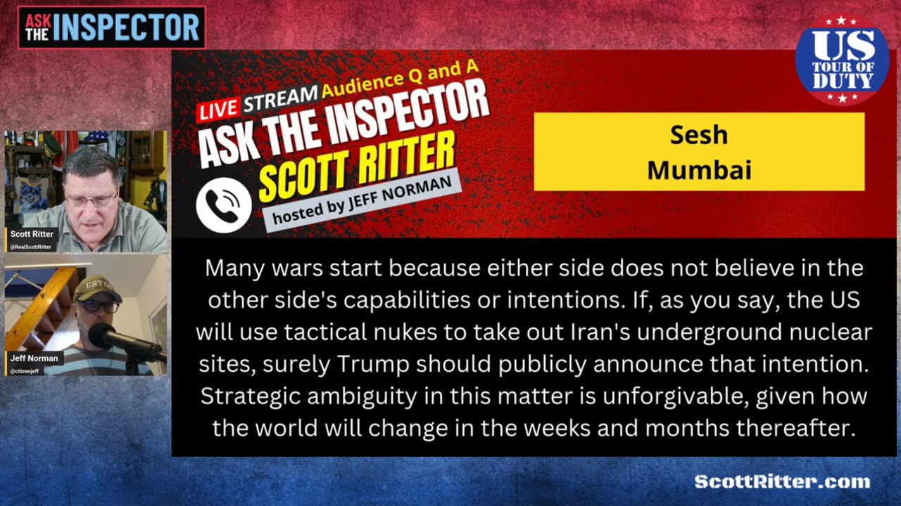Scott Ritter Says—Don't Put Words In My Mouth