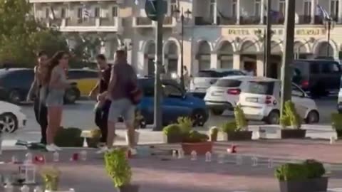 An Israeli soldier on vacation in Greece attacked a group of men