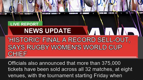 Historic Final a Record Sellout Says Rugby Wom