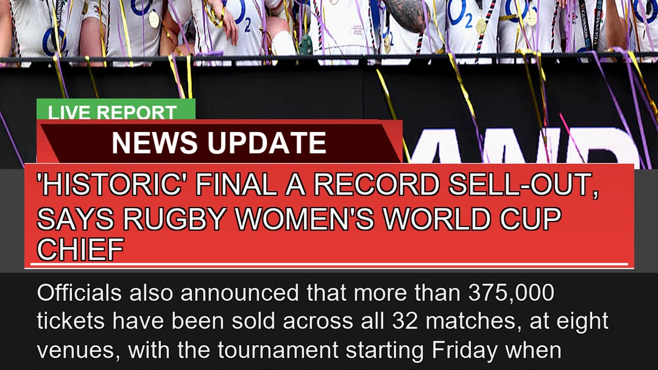 Historic Final a Record Sellout Says Rugby Wom