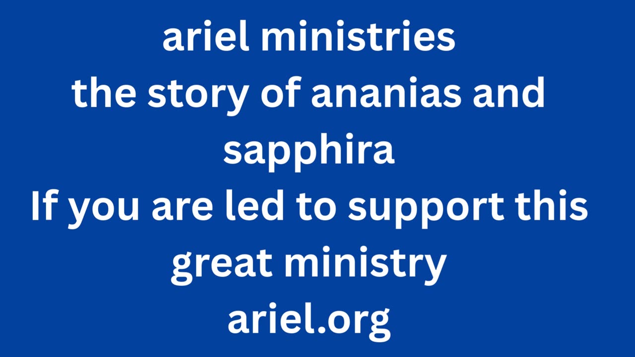 the story of ananias and sapphira