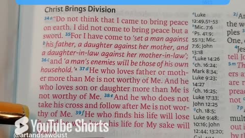 CHRIST Brings Division..