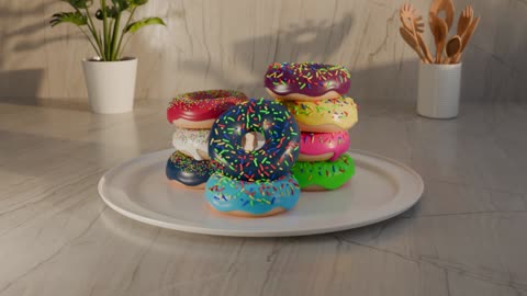 "A Delightful Plate of Donuts"