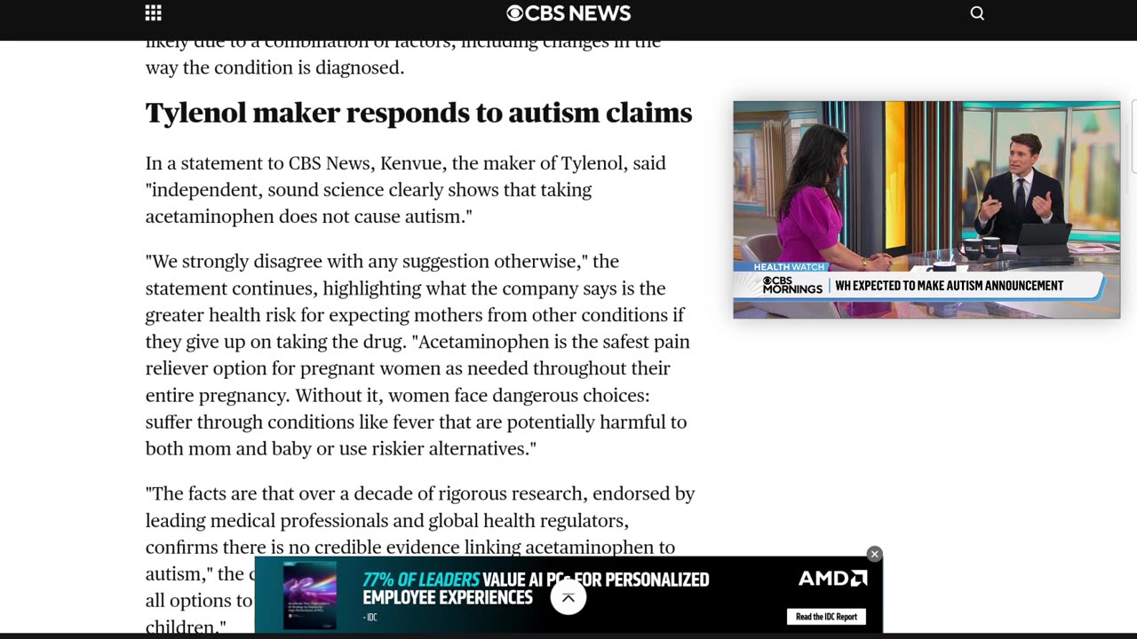 the trump administration's announcement about linking Tylenol to autism is disgusting
