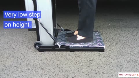 Motorstep RV and Travel Trailer Step Lift.
