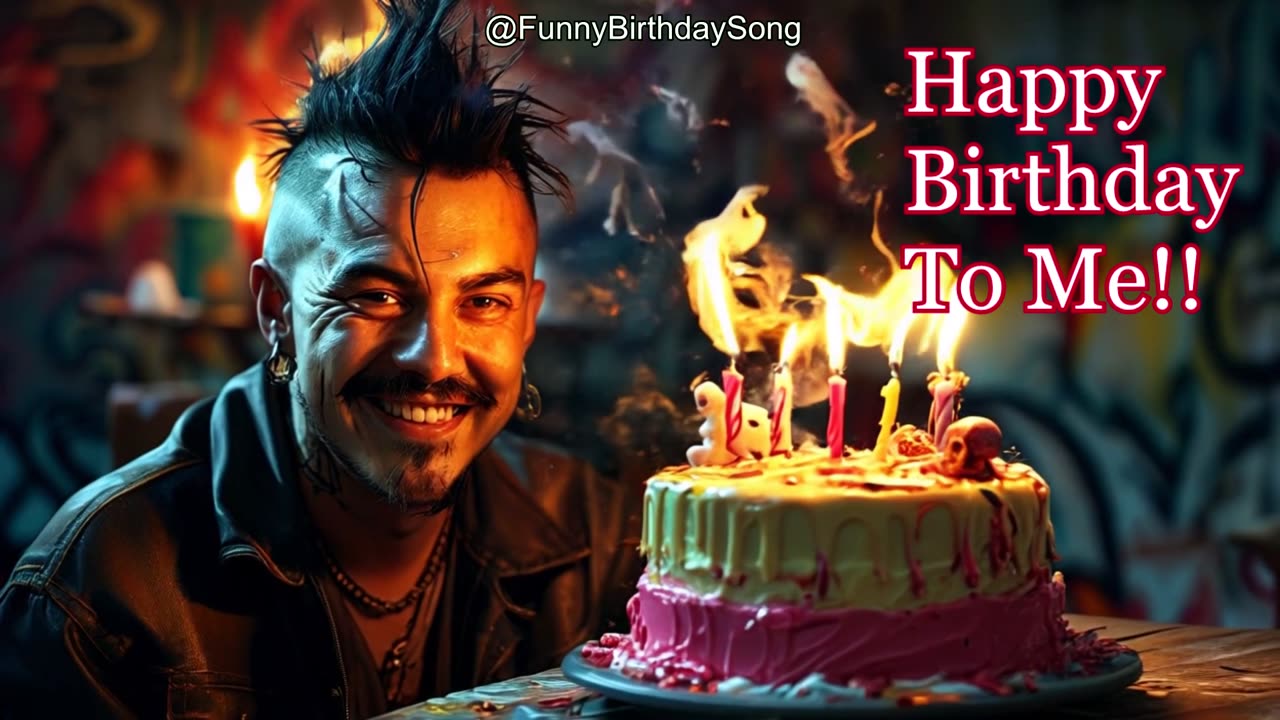 Happy Birthday To Me (Punk Version) 🎂 | Loud, Fast & Funny Birthday Song for Rebels!
