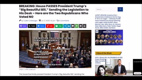 House PASSES President Trump’s “Big Beautiful Bill,”