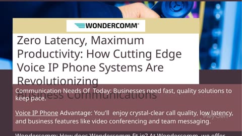 Zero Latency, Maximum Productivity How Cutting Edge Voice IP Phone Systems Are Revolutionizing