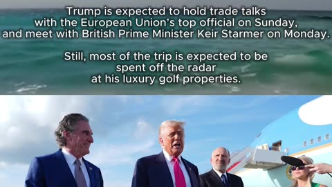 Donald Trump Visits Scotland | Golf Retreat, Trade Talks & Political Escape #breakingnews #scotland