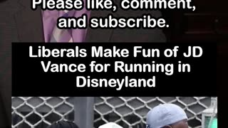 Libs Mock JD Vance Running at Disneyland