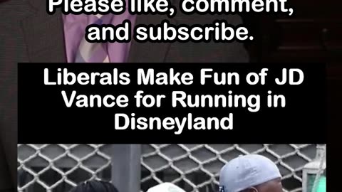 Libs Mock JD Vance Running at Disneyland