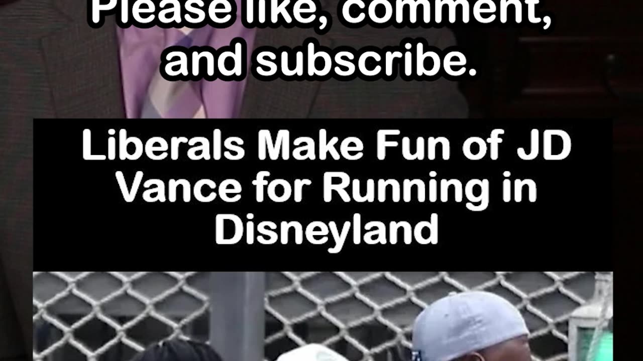 Libs Mock JD Vance Running at Disneyland