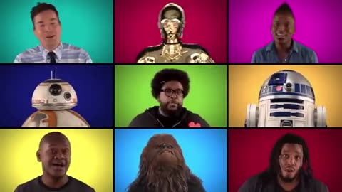 Shocking: Jimmy Fallon, The Roots & "Star Wars: The Force Awakens" Cast Sing "St