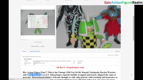 Review Of The Yu-Gi-Oh! Action Figure Lot That Was Sold On eBay In 2015