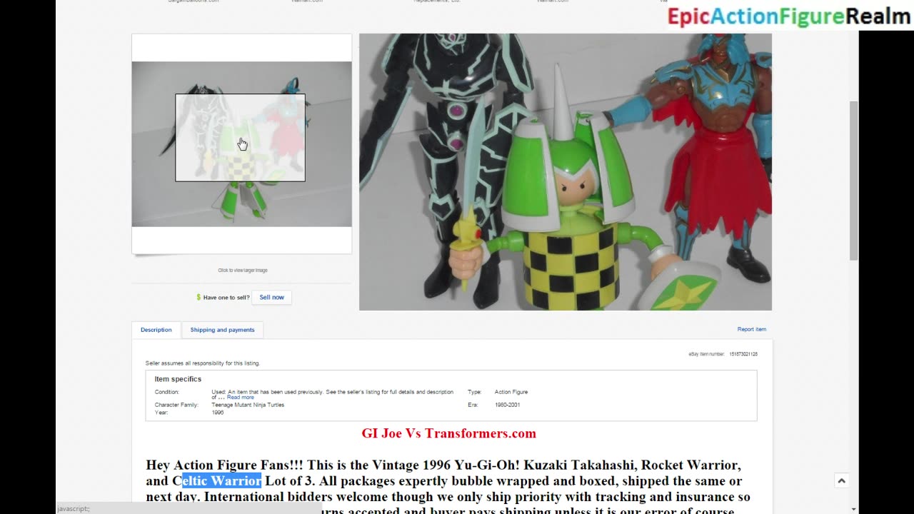 Review Of The Yu-Gi-Oh! Action Figure Lot That Was Sold On eBay In 2015