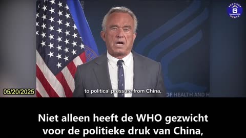【NL】RFK Jr. geeft WHO de wind van voren omdat ze toegeeft aan China met betrekking tot COVID