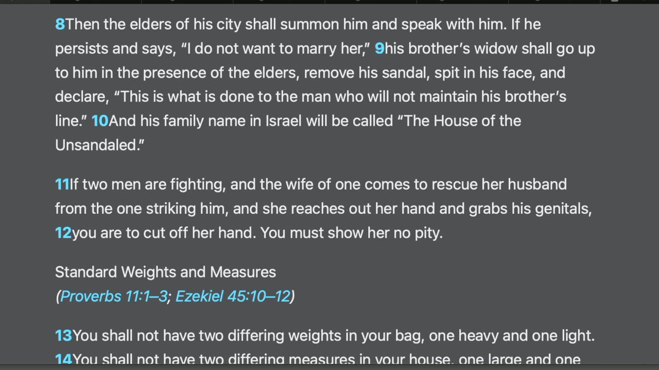 Deuteronomy 25