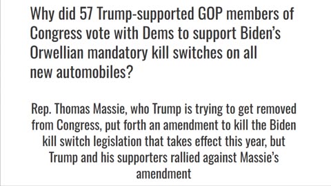 WHY DID 57 TRUMP SUPPORTED GOP CONGRESSMEN JOIN DEMOCRATS TO PASS BIDEN'S ORWELLIAN MANDATORY KILL SWITCH? - King Street News