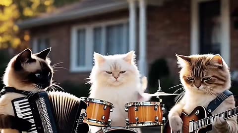 GATINHOS DO FORRÓ 😸😸😸 #cat #catsoftiktok #AI #instrumental #sanfona #